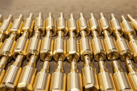 CNC brass machining .